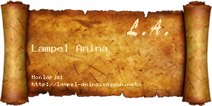 Lampel Anina névjegykártya